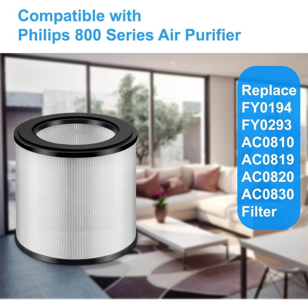 เครื่องฟอกอากาศ HEPA Filter สําหรับ Philips FY0194 FY0194/30 FY0293 FY0900 AC0820/32 AC0810 AC0820 A