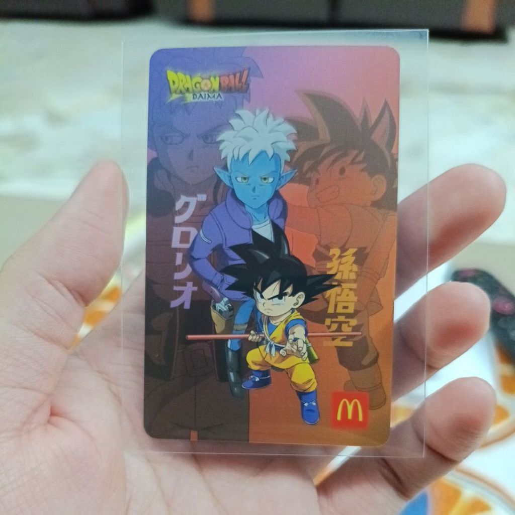 การ์ดพิเศษของ Goku และ Glorio Dragonball Daima McDonald