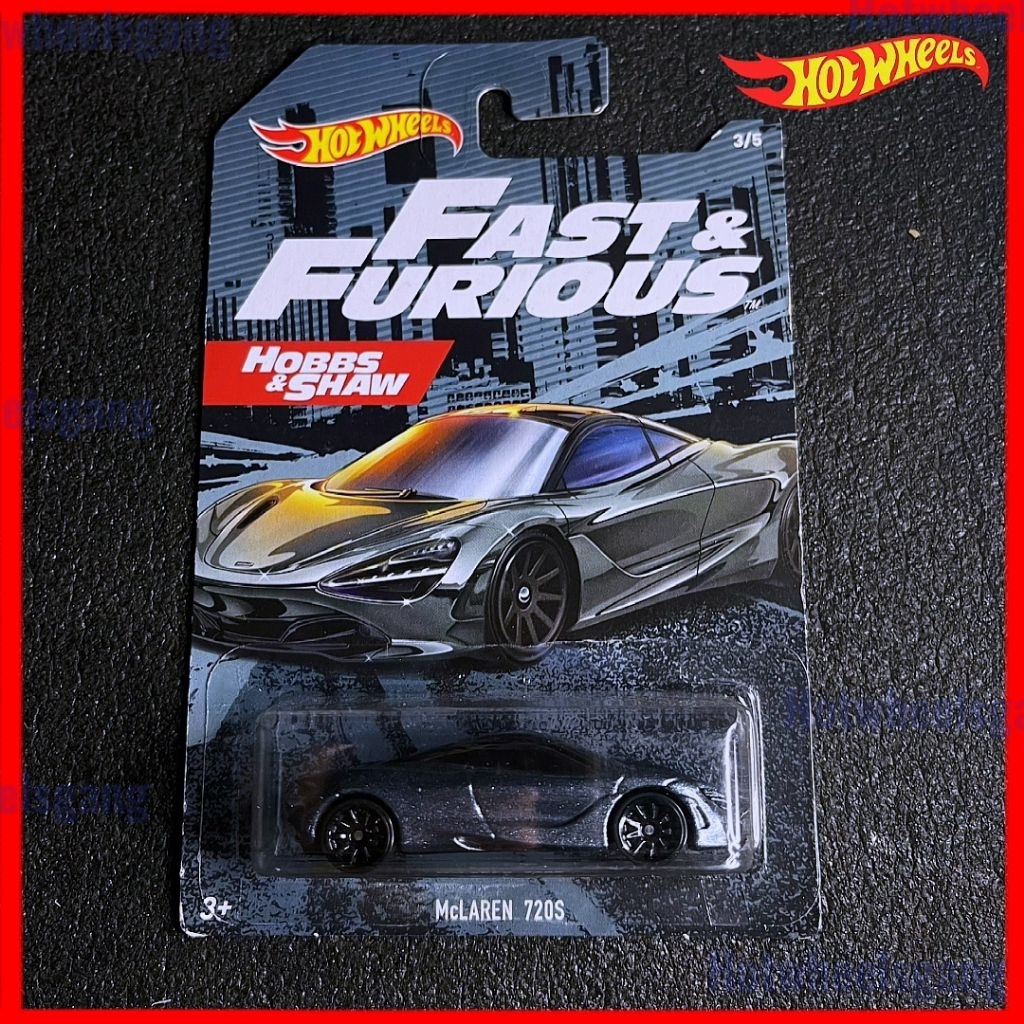 Hot Wheels Mclaren 720S Fast & Furious Euro Fast Kereta Hobbs & Shaw โมเดลรถเหล็ก Fast and Furious ส