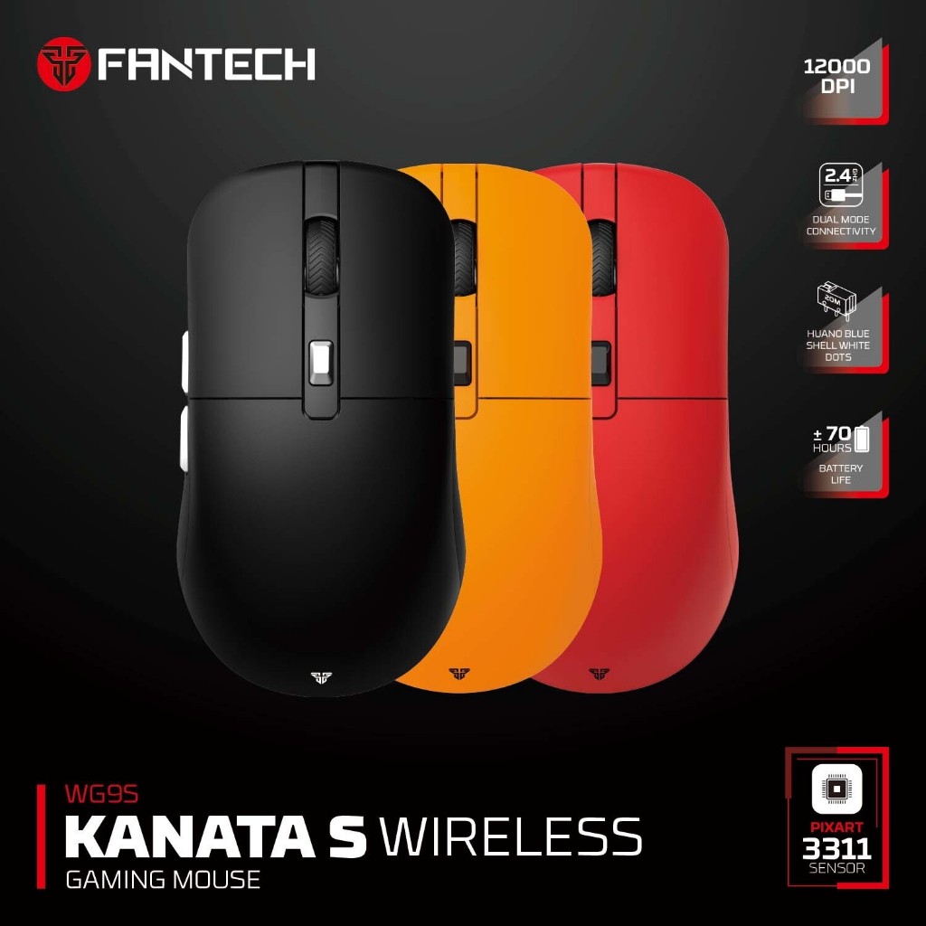 FANTECH WG9S KANATA S เมาส์เล่นเกมไร้สาย