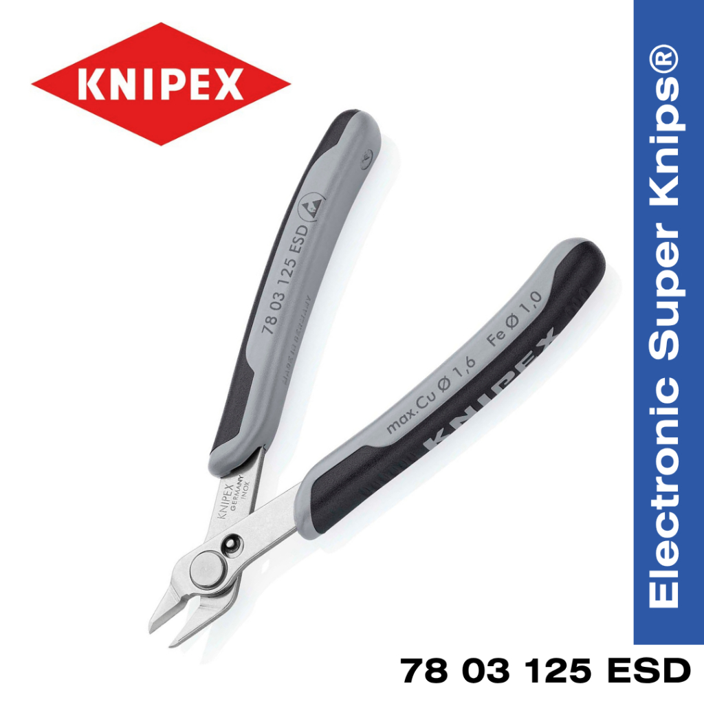 KNIPEX Electronic Super Knips ESD 78 03 125 ESD