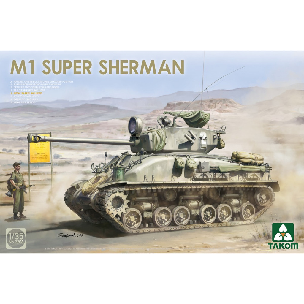 TAKOM 1/35 WWII M1 Super Sherman + 1/16 SOLDIER รูป 2206