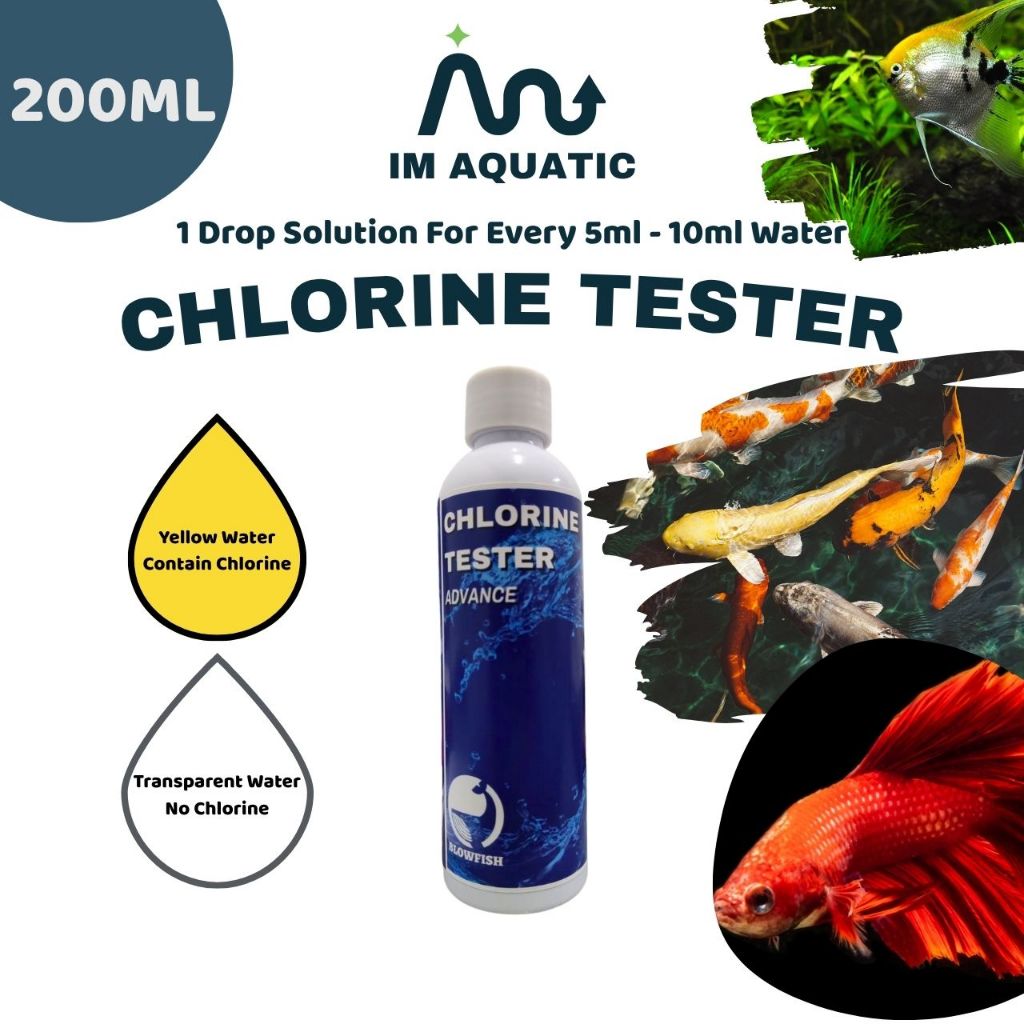 เครื่องทดสอบคลอรีน Advance (200ml) Fish Aquarium Tank Filter Aquarium Air Pump Aquarium Filter