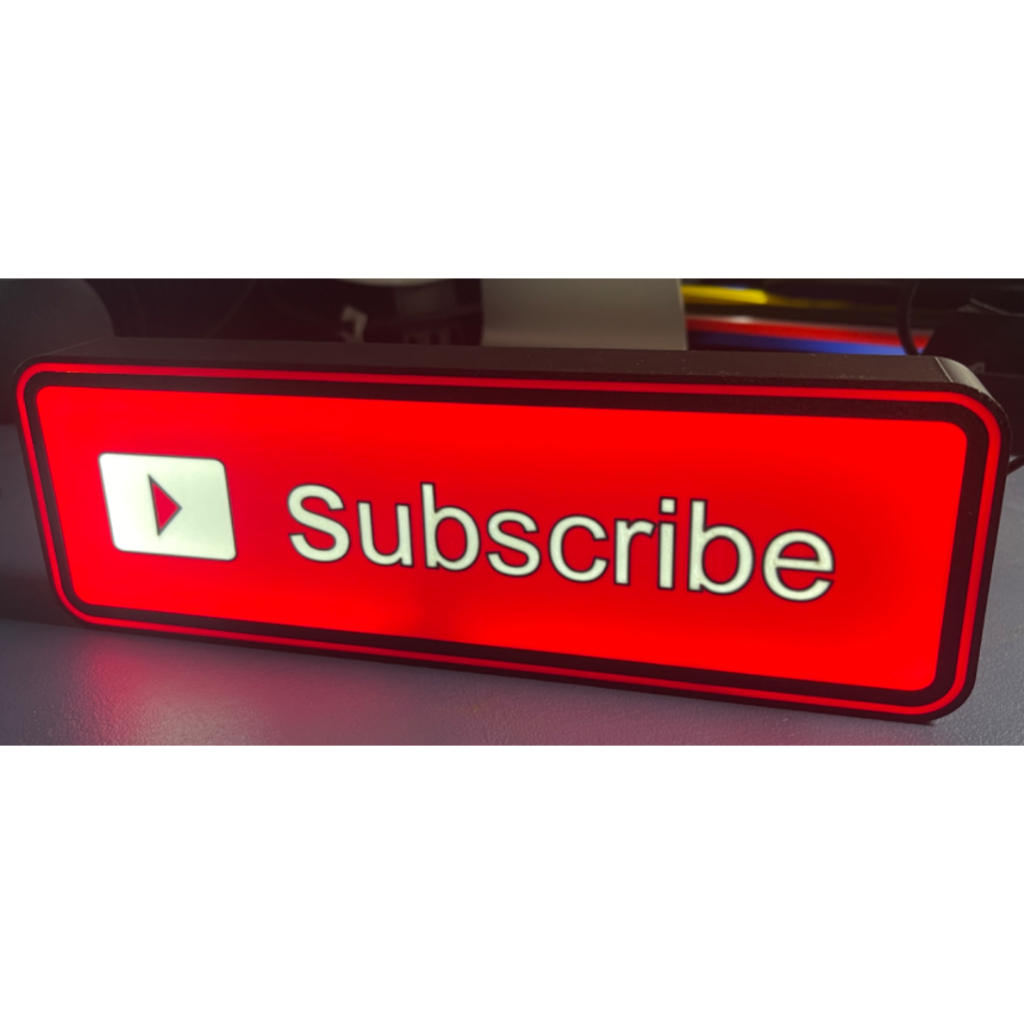 กล่องไฟ LED USB Subscribe