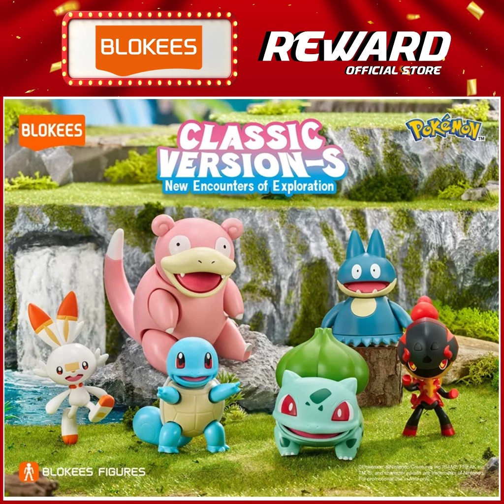 Blokees Pokémon - Classic Edition CV-S 02 - การเผชิญหน้าใหม่แห่งการสํารวจ - คละ (74014)