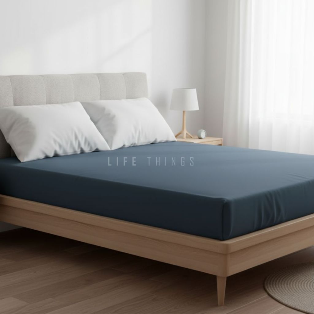 ผ้าปูที่นอนรัดมุม IKEA DVALA ผ้าปูที่นอน โรงแรม Cadar sama ส่งผ้าฝ้าย 100%