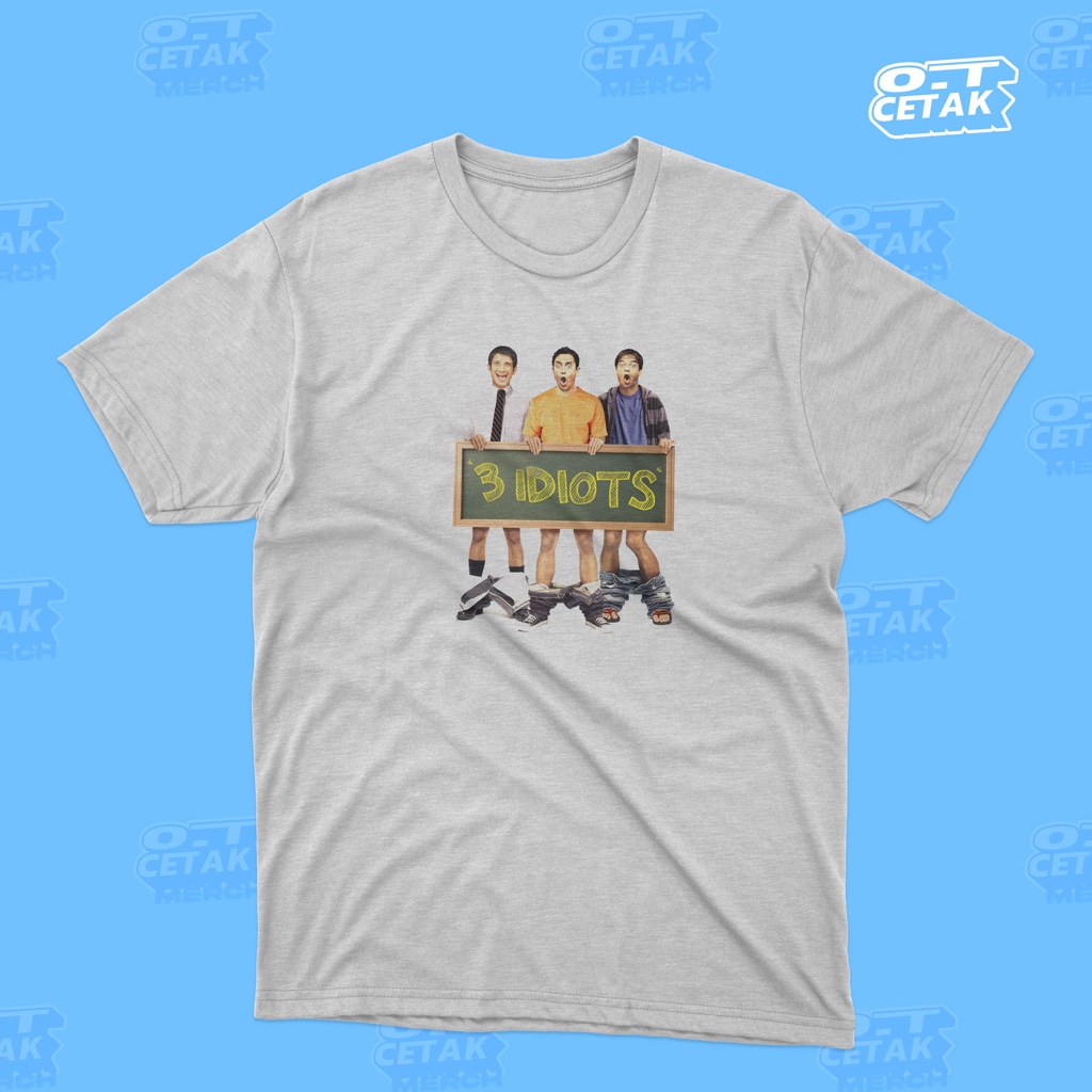MOVIE- 3 IDIOTS TSHIRT - MICROFIBRE / COTTON TEE GILDAN PREMIUM / ORN SPORT คุณภาพสูงและพรีเมี่ยม