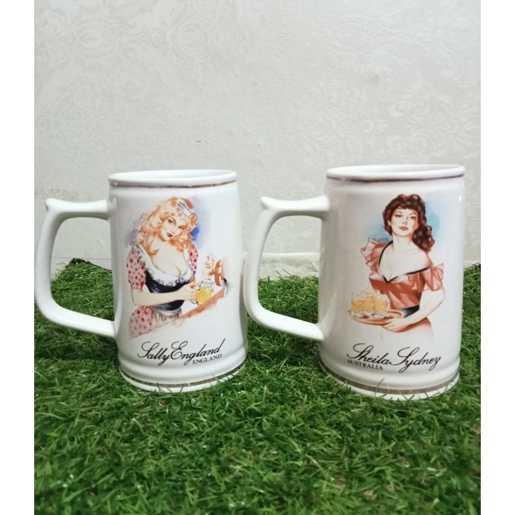 Vintage 1985 ANCHOR ENGLAND แก้วเซรามิค Preloved