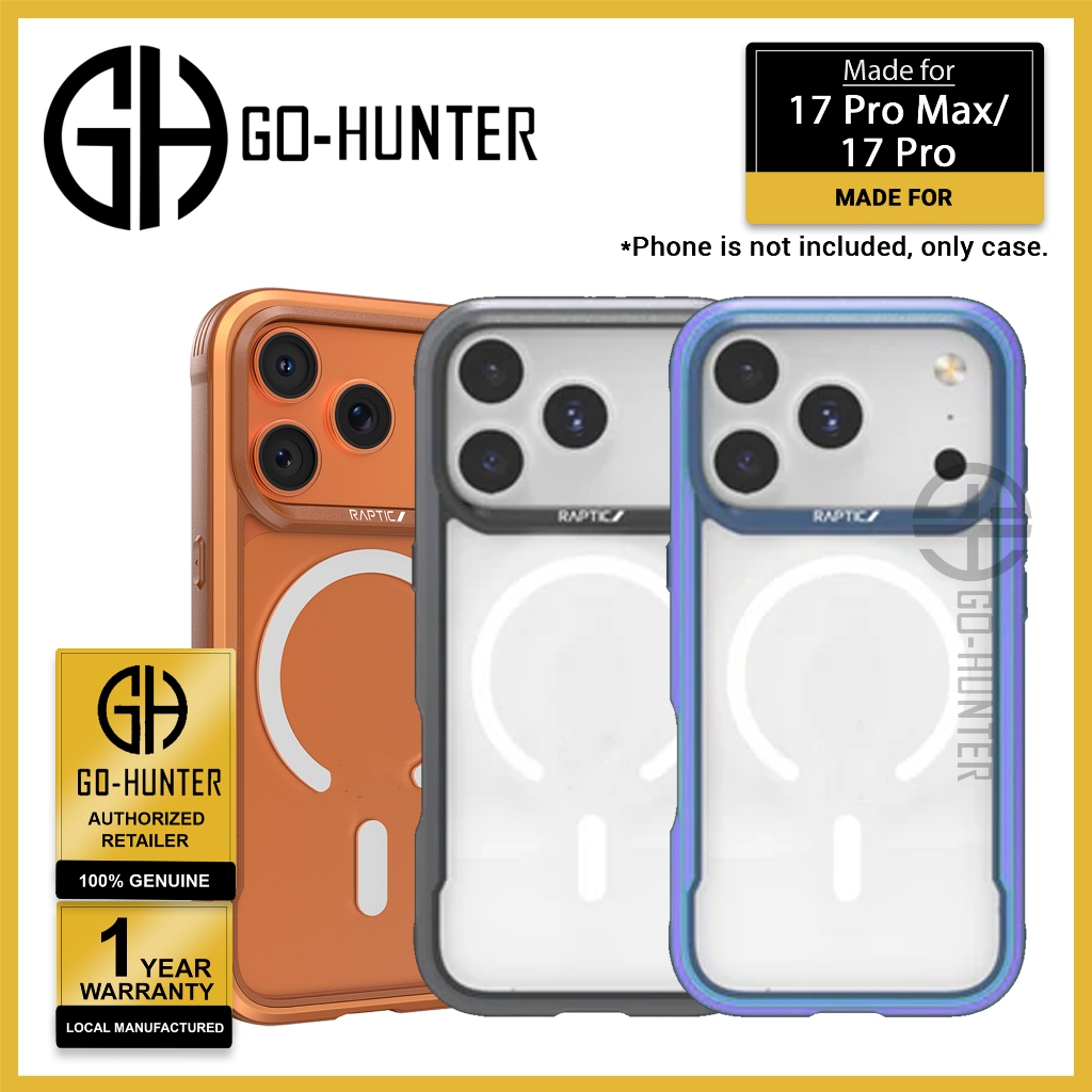 [ 17 Pro Max / 17 Pro ] RAPTIC Shield Classic Magnetic Case 13ft Military Grade Drop Protection