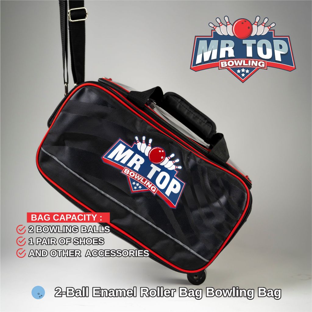 Mr Top Bowling Bag 2 Ball Roller & Mr Top 1 Ball Tote Bag - อุปกรณ์โบว์ลิ่ง