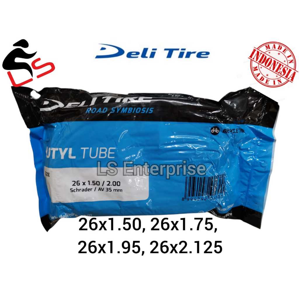 26" DELI Tube Basikal 26x1.5/ 26x1.75/ 26x1.95/ 26x2.125 Tiub จักรยาน
