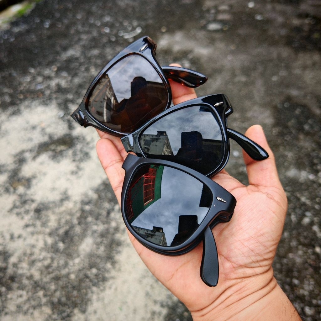 RB FOLDING 4105 LIPAT KECIL FLEXIBLE FRAME CERMIN KACA ANTI SILAU UV400 คุณภาพระดับพรีเมียม อิตาลี U