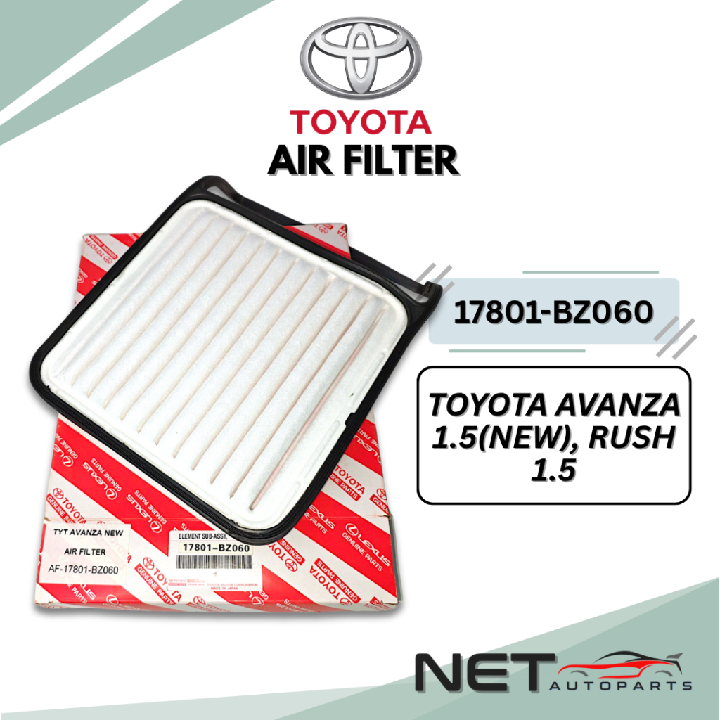 TOYOTA ENGINE AIR FILTER AVANZA 1.5 ใหม่ RUSH 1.5 (17801-BZ060)