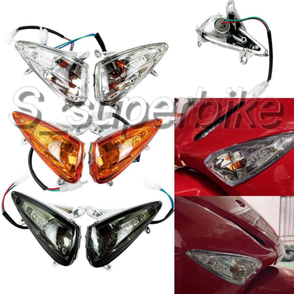 ป้าย W125S ด้านหน้าพร้อมซ็อกเก็ต DEPAN SIGNAL WAVE125S W125S