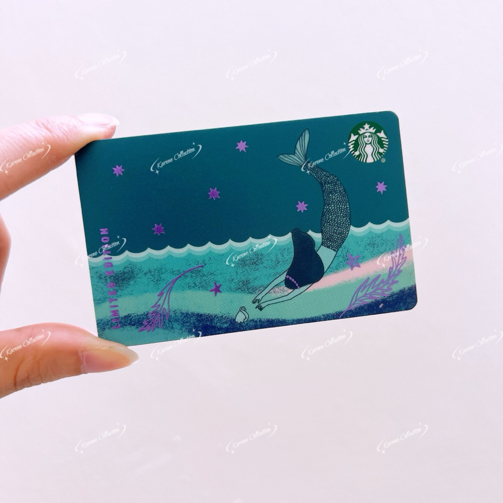 บัตรชุดไซเรนนางเงือกครบรอบสตาร์บัคส์ 🇳บัตรเปล่า Starbucks Anniversary Mermaid Siren Series