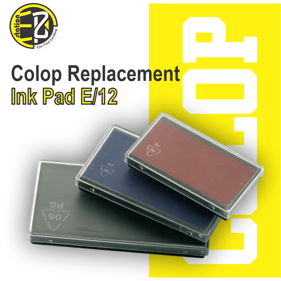 COLOP เปลี่ยน INK PAD E/12 สําหรับ MINI-FOLIO S 120/13 2 @ MINI INFO-DATER @ S 120/WD @ S110