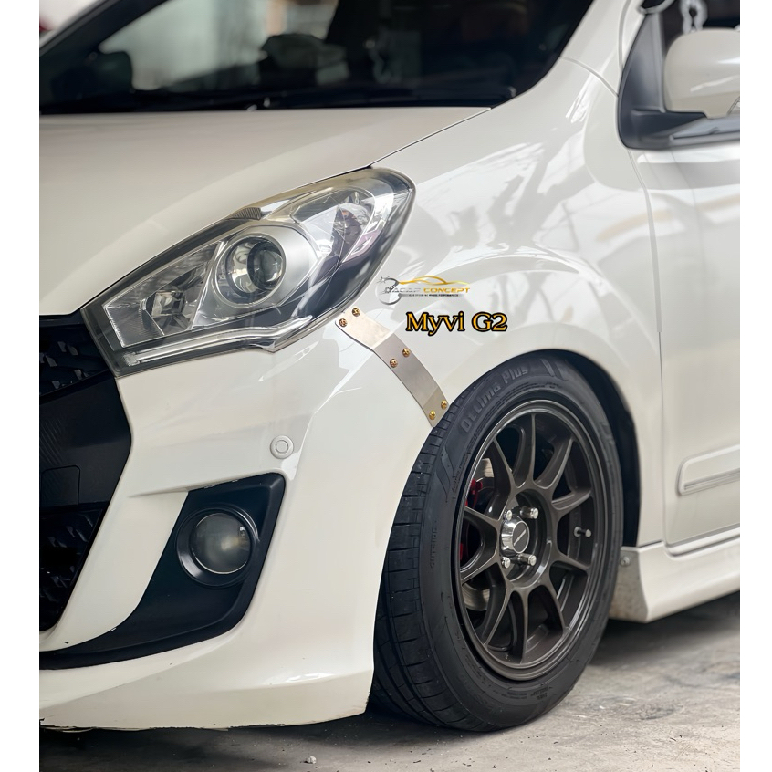 ขายึดกันชน Myvi G1/G2/G3 สแตนเลส Precision Cut Finishing