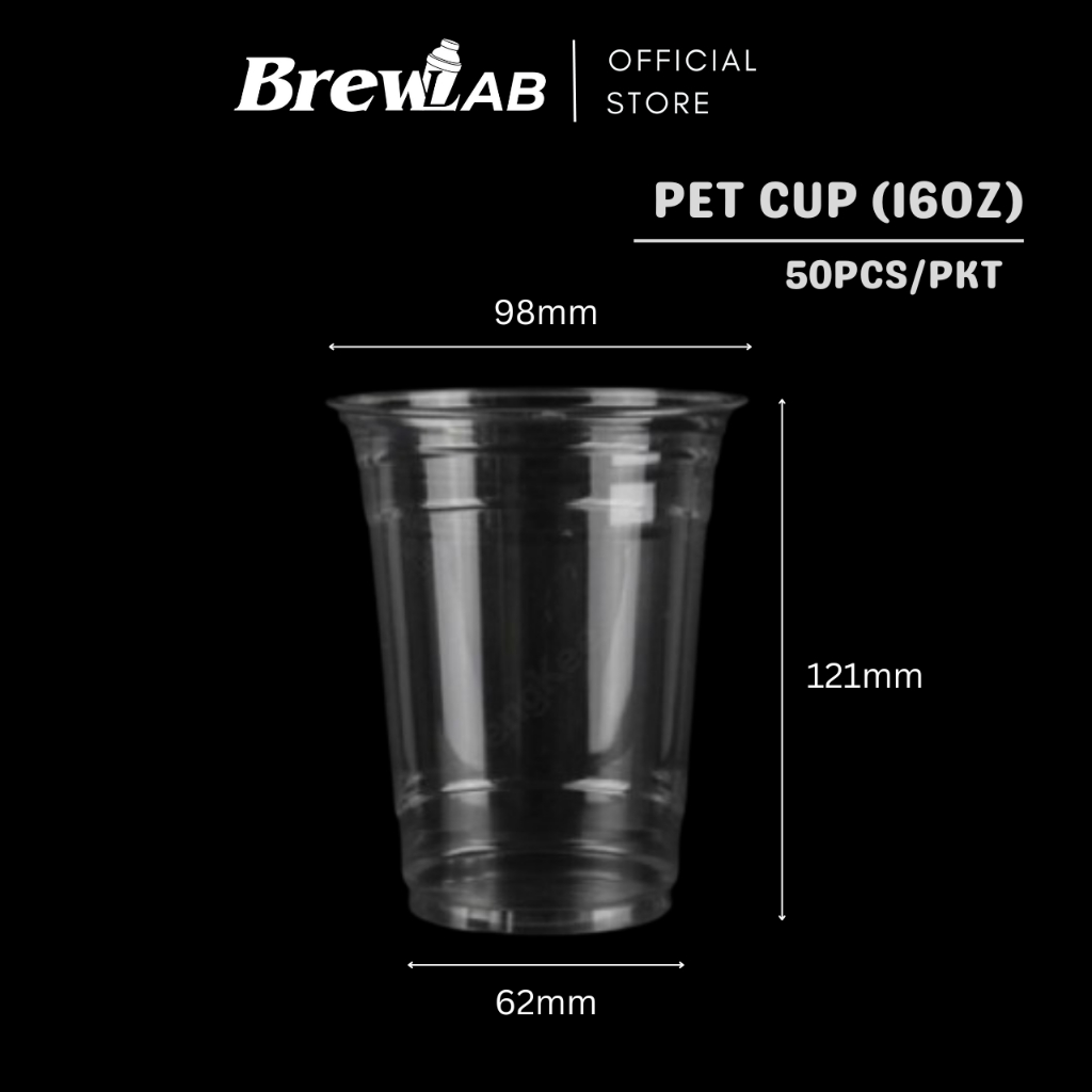 PET Cup 9oz/12oz/16oz/20oz (Cup & Lis จําหน่ายแยกต่างหาก)