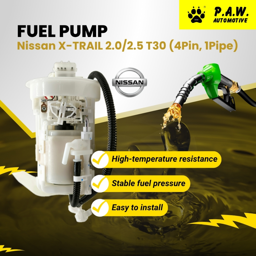 17040-8H31B ปั๊มน้ํามันเชื้อเพลิง PAW - Nissan X-Trail T30 2.0 2.5 (4 PIN-1 ท่อ) (17040-8H31B)