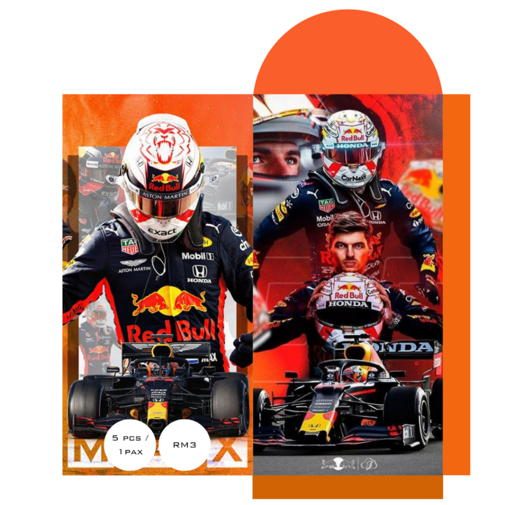 Sampul Raya / Angpao Max Verstappen Driver F1 v1