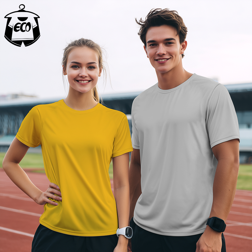 EcoWearsAdults Microfiber(001) เสื้อยืดสีพื้นคอกลม Baju Man Woman ผู้ชายผู้หญิง Lelaki Perumpuan Uni