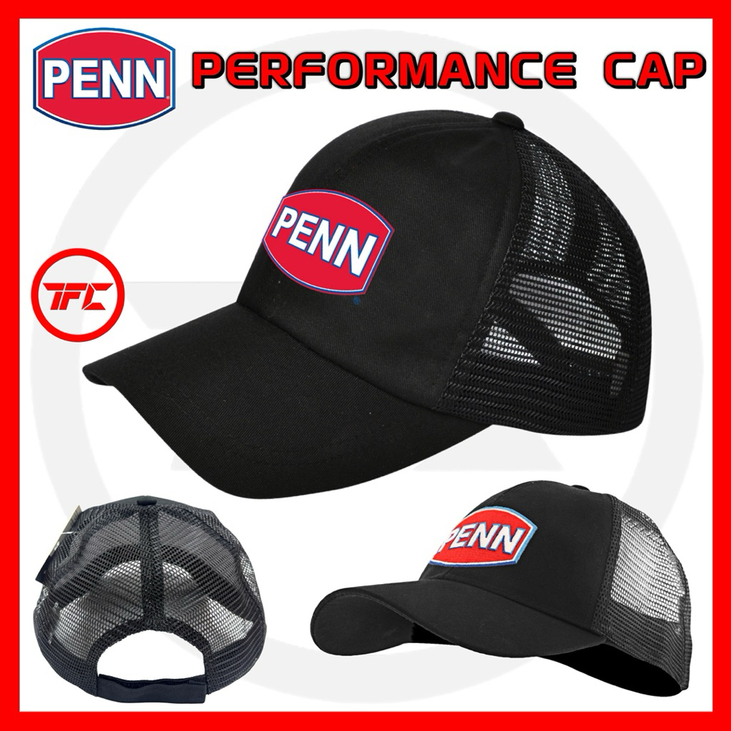 PENN PERFORMANCE CAP Stretch Fit Mesh Back Quick Wick Dry Bill