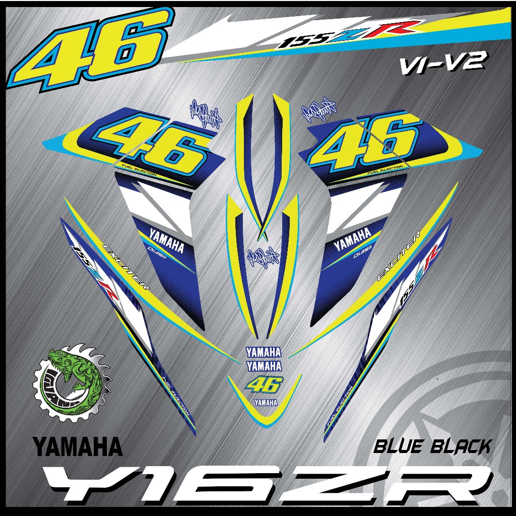 STRIPE MOTOR YAMAHA Y16/ Y155ZR V1-V2 ROSSI 46 EDITION CUSTOM STRIPE