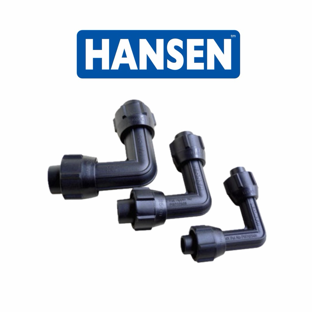 Hansen ฟิตติ้ง Connector HDPE 20MM 25MM 32MM Equal Elbow