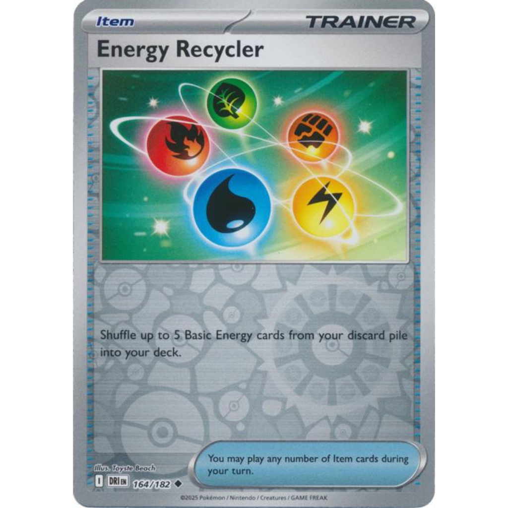 Energy Recycler [Reverse Holo] 164 Pokemon Destined Rivals