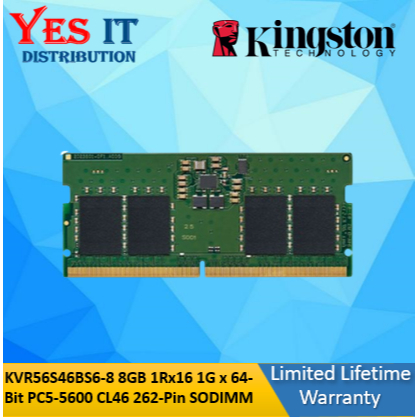 Kingston DDR5 5600Mhz 8GB / 16GB / 32GB /48GB Notebook Sodimm Laptop RAM - KVR56S46BS6-8 / KVR56S46B