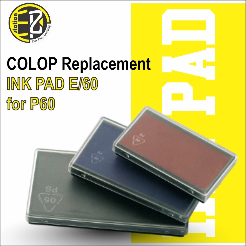 COLOP เปลี่ยนหมึก PAD E/60 สําหรับ STAMP P60 / C60 / P60D / P60DD