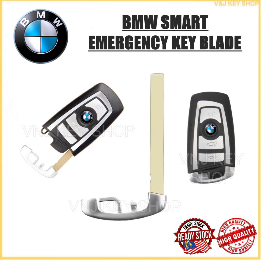 เปลี่ยนสมาร์ทฉุกเฉินใส่ใบมีดกุญแจสําหรับ BMW 1 3 5 Series F10 F20 F30 F40 Remote Car Key Blank