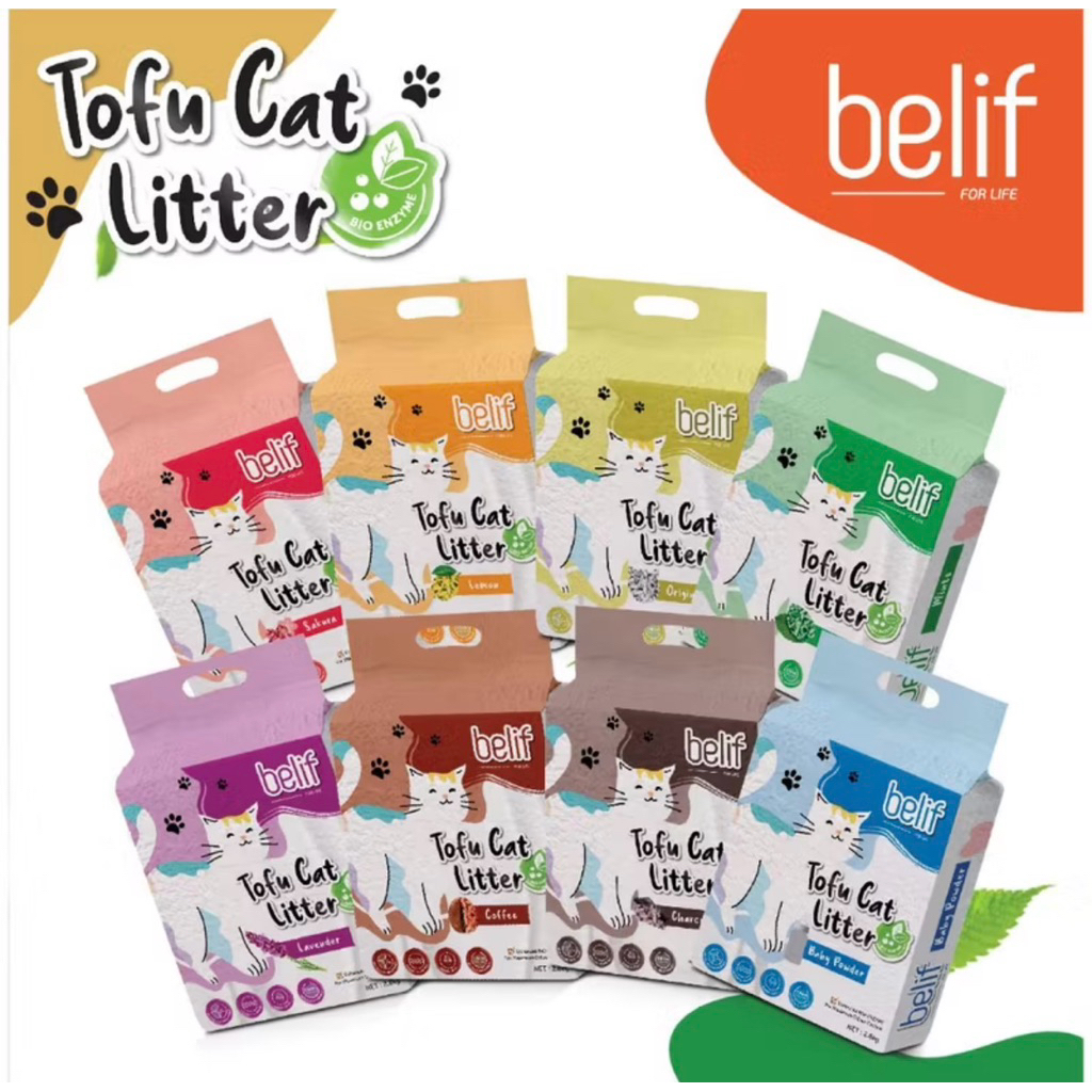 Belif ทรายแมวเต้าหู้ 7L