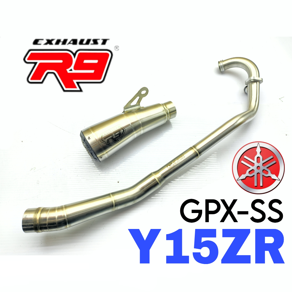 ท่อไอเสีย R9 GPX Yamaha Y15ZR Y15 YSUKU R9 อุปกรณ์เสริมมอเตอร์ GPX-SS Ekzos ท่อ Manifold ท่อไอเสีย