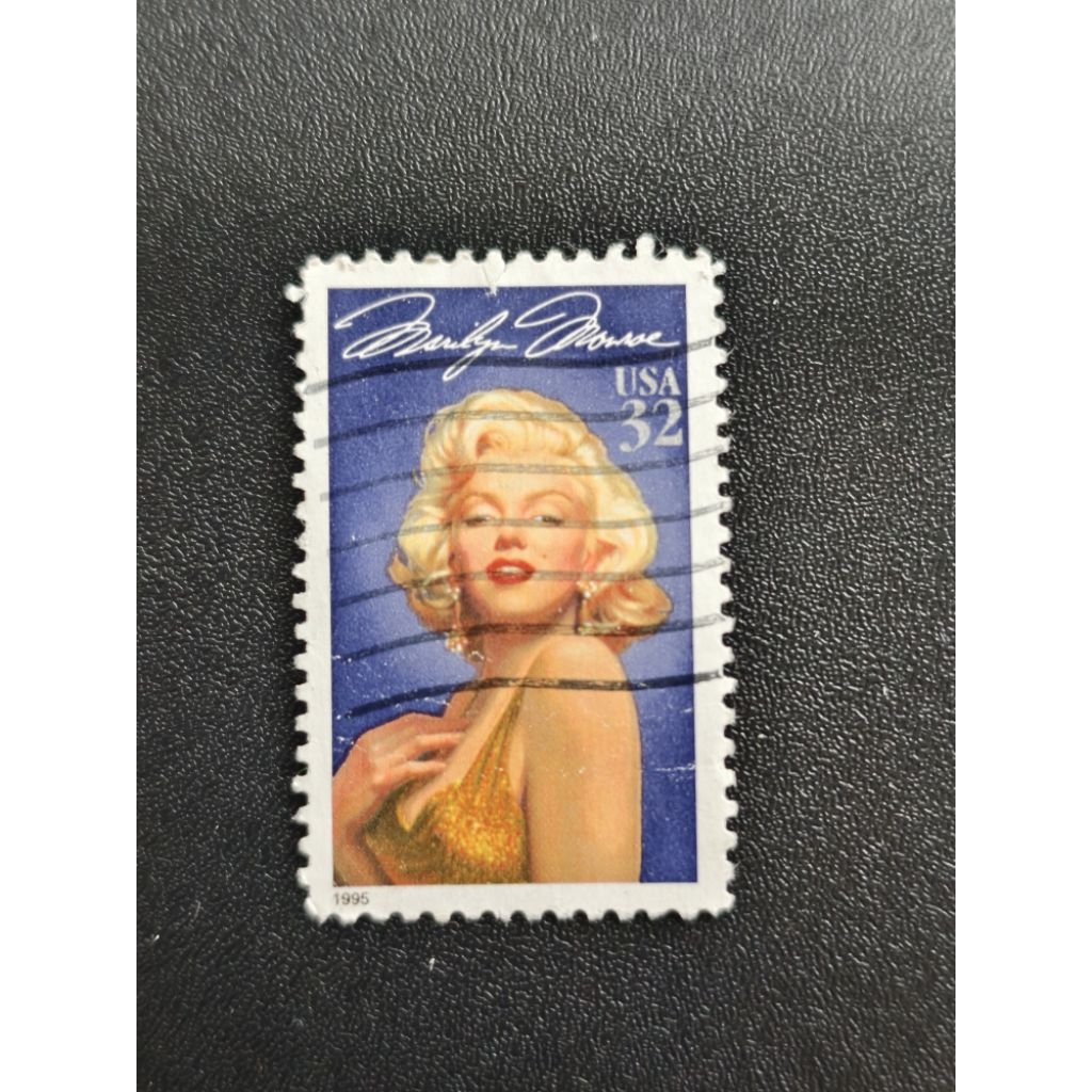 AQ010 united States of America 1995 Marilyn Monroe แสตมป์มูลค่าเดียวที่ใช้