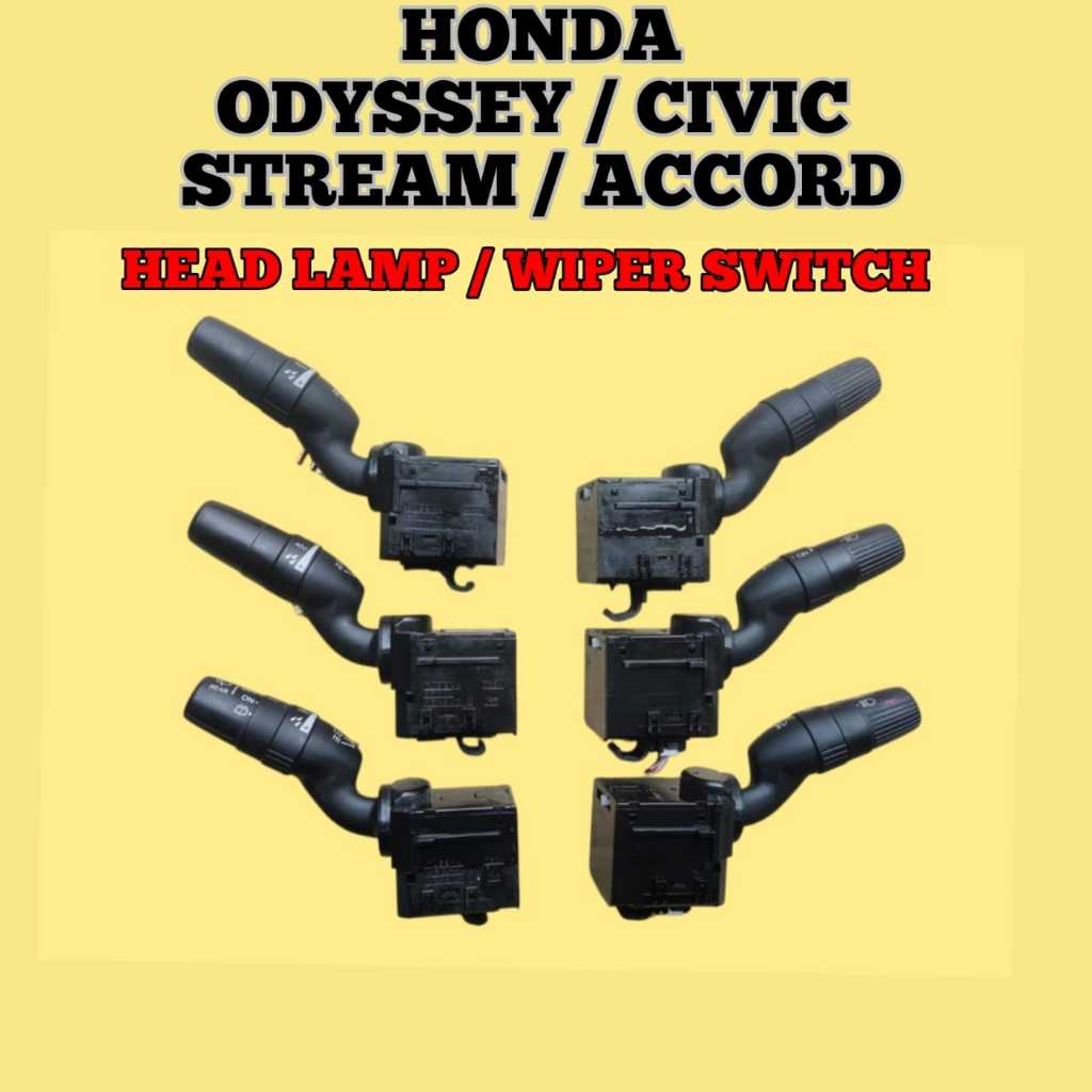Honda Odyssey RB3 Stream RN6 Jazz GE ผ้าเช็ดทําความสะอาดสวิตช์ / ไฟหน้าสวิตช์ / Suis Lampu