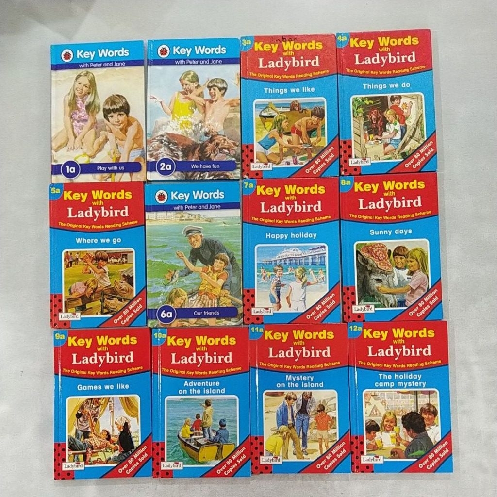 ใช้ MB6-1106-ss Key Words series Peter and Jean 1a to 12a, 1b to 12b, 1c to 12c ครบชุด หนังสือสภาพดี