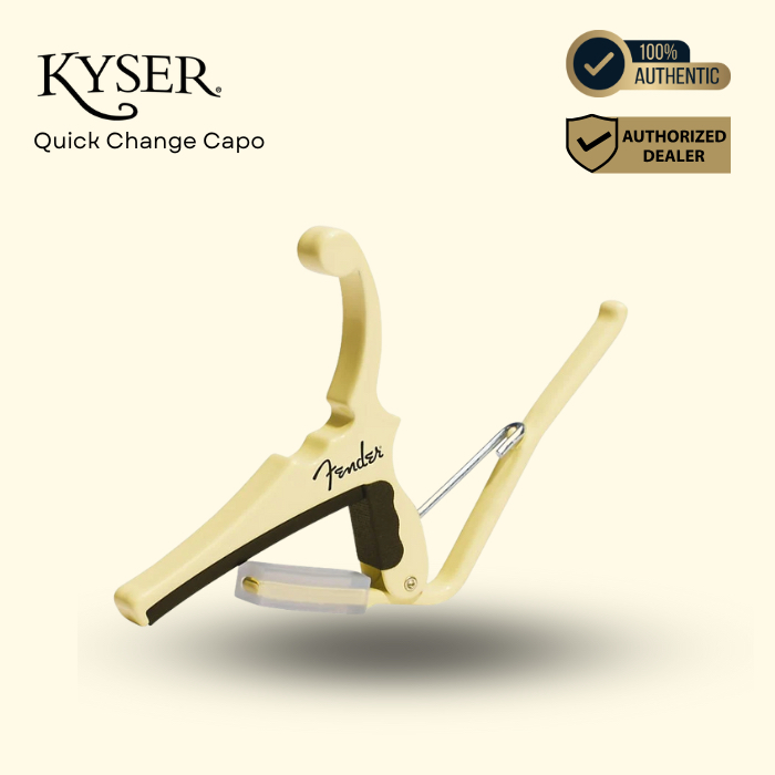 Kyser x Fender Quick Change กีตาร์ไฟฟ้า Capo - Olympic White