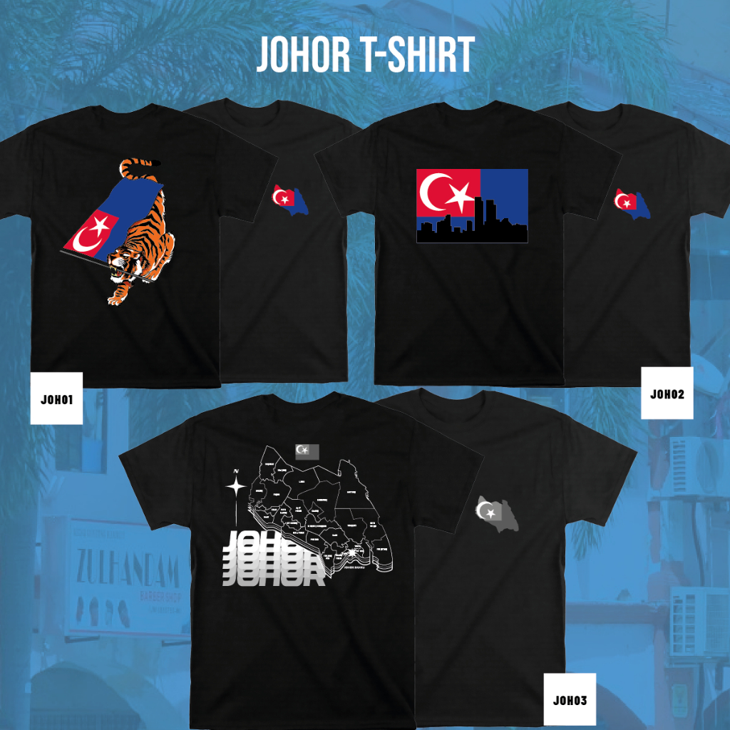 JOHOR DARUL TAZIM - NEGERI JOHOR - JOHOREAN - เสื้อยืดผู้ใหญ่ Cotton Custom Tee