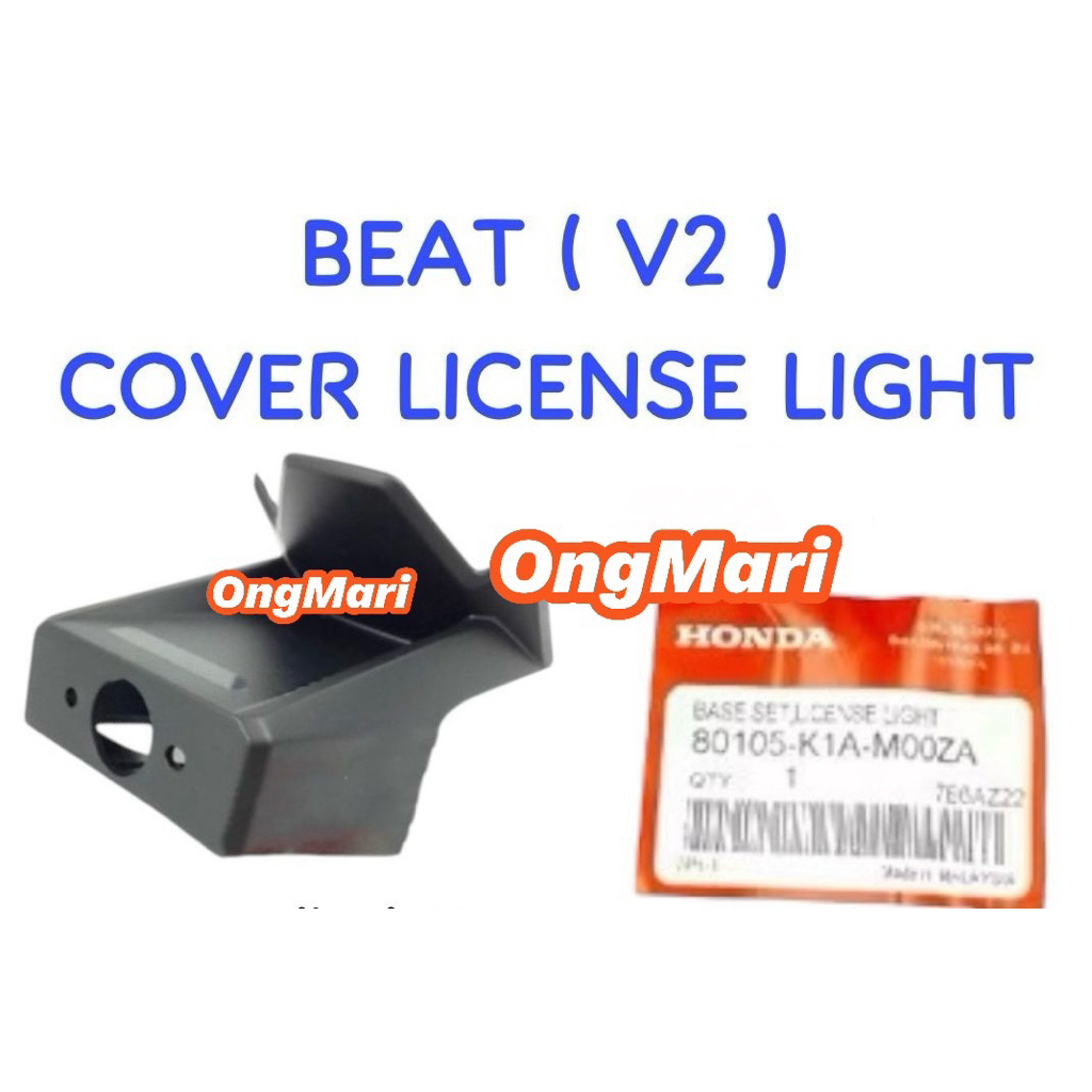 Honda BEAT V2 K1A LICENSE ฝาครอบไฟ LAMPU NUMBER PLATE HOLDER บังโคลน belakang ฝาครอบ kecik 80105-K1A
