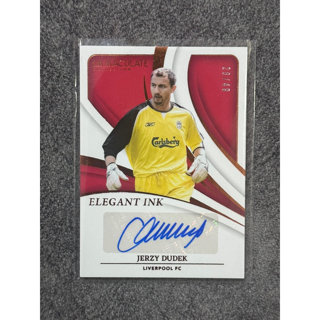 2024-25 Panini Immaculate Jerzy Dudek Auto /49 Elegant Ink Liverpool Autograph FC