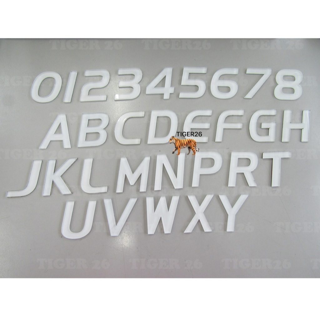 3D Crystal / Mahjong J3(I), L55 รถจํานวนตัวอักษรป้ายทะเบียนมาตรฐาน Fon Wording Design