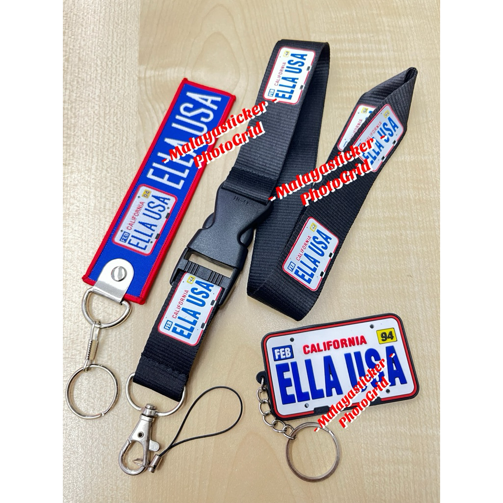 พวงกุญแจ ella usa เชือกเส้นเล็ก ella usa