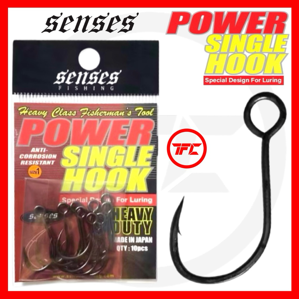 ตะขอเดี่ยว SENSES Power สําหรับ Luring Heavy Duty