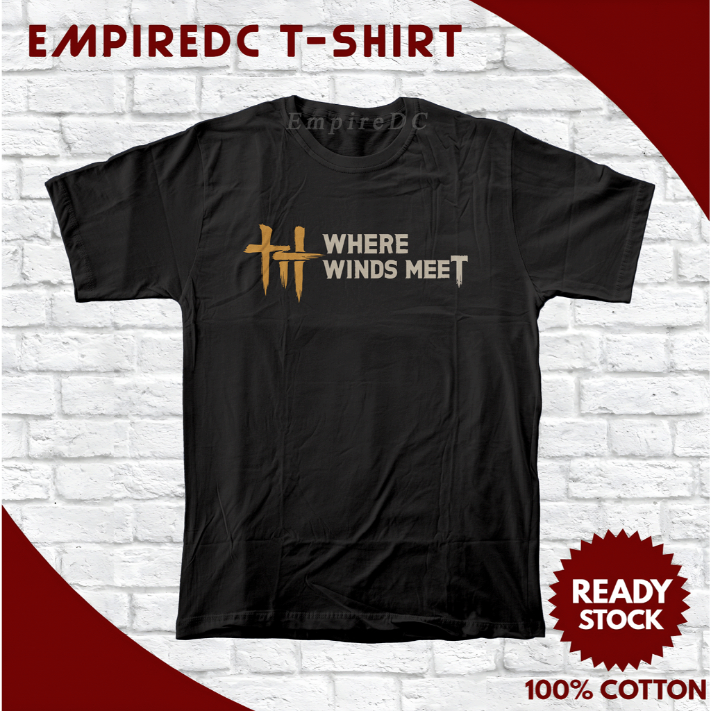 [EmpireDC] Where Winds Meet เสื้อยืดผ้าฝ้ายคอกลมสําหรับเล่นเกม
