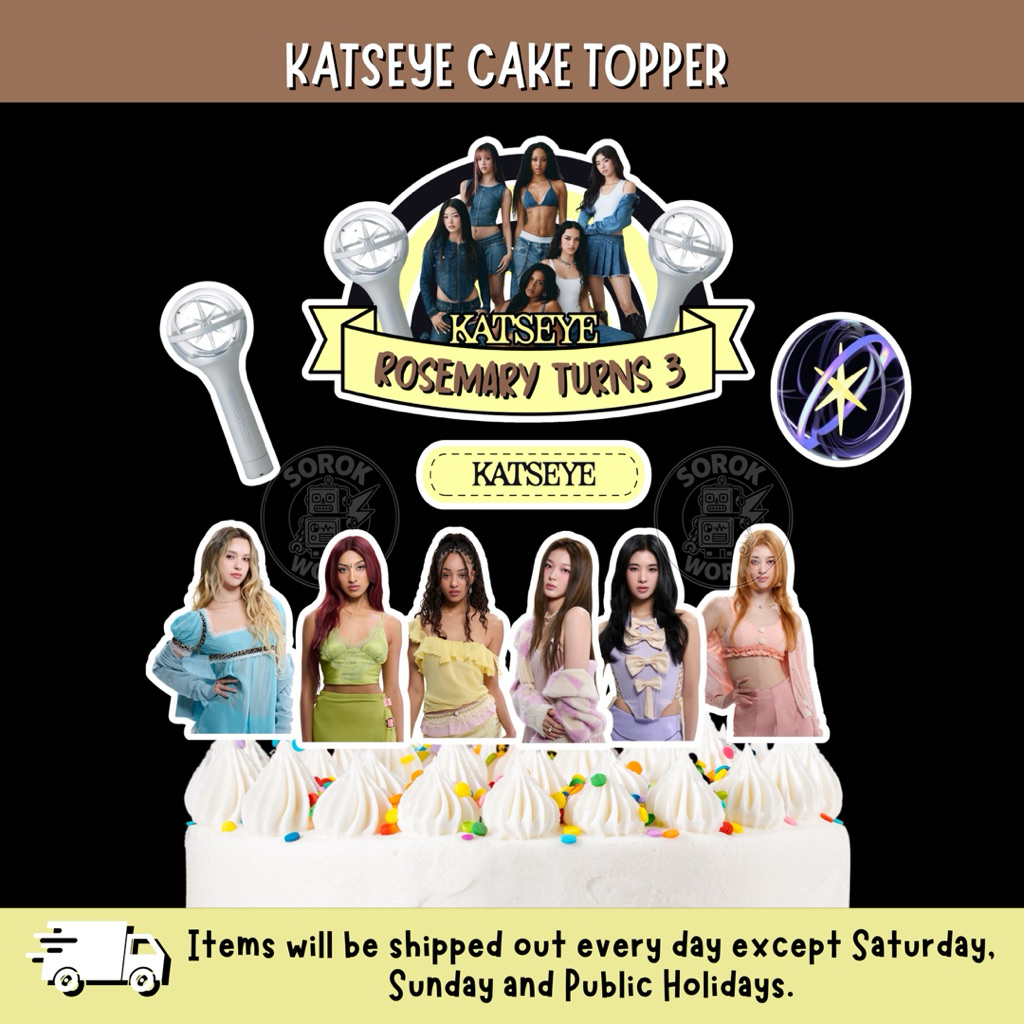 KATSEYE CAKE TOPPER / KATSEYE CAKE DECORATION