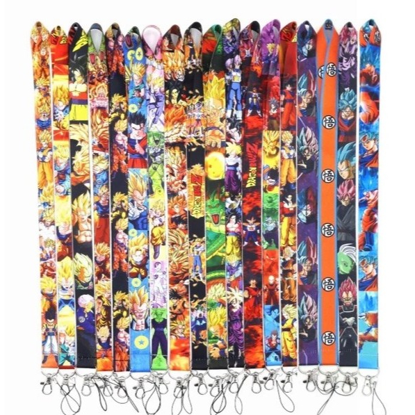 LANYARD SUPER DBZ GOKU DRAGONBALLZ สายคล้องคอโทรศัพท์ STRAP CARD HOLDER KEY HOLDER