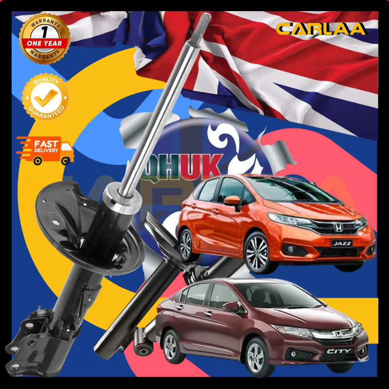 QHUK ENGLAND คุณภาพสูง 14YR T9A JAZZ 15YR T5AHONDA FRT DEPAN/RR BELAKANG SHOCK ABSORBER (2PCS) 1YW
