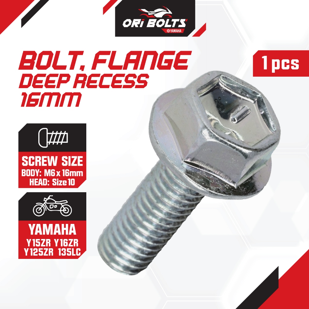 95D32-06016 Yamaha RXZ (1602) Y125ZR (0806) มีเลือดออก 135LC (0611 2002) น๊อตหม้อน้ํา ขนาด 10