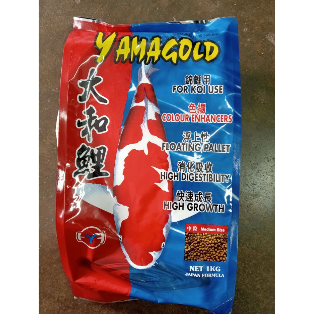 YAMAGOLD KOI FOOD 1KG (เอ็ม)